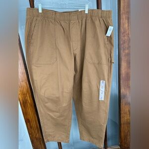 Old Navy Women's Cropped Utility Pants in Camel